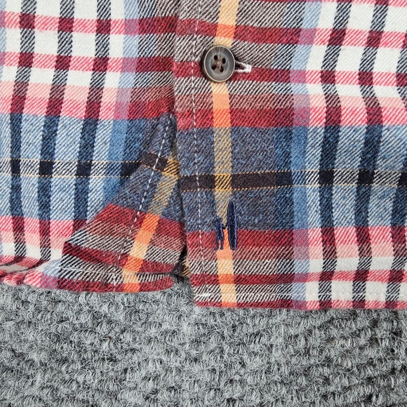 Johnnie-O Hangin' Out Flannel Shirt Men's Large‎ Plaid Button Down Long Sleeve - Picture 4 of 8